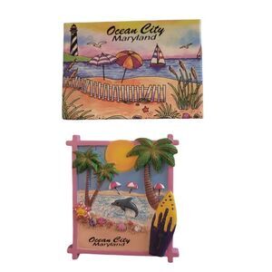 Set of two Ocean City Maryland magnets. ^